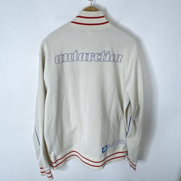 The North Face A5 Series Antarctica Track Jacket XL White Red Crest 4897m Rare - Picture 3 of 8